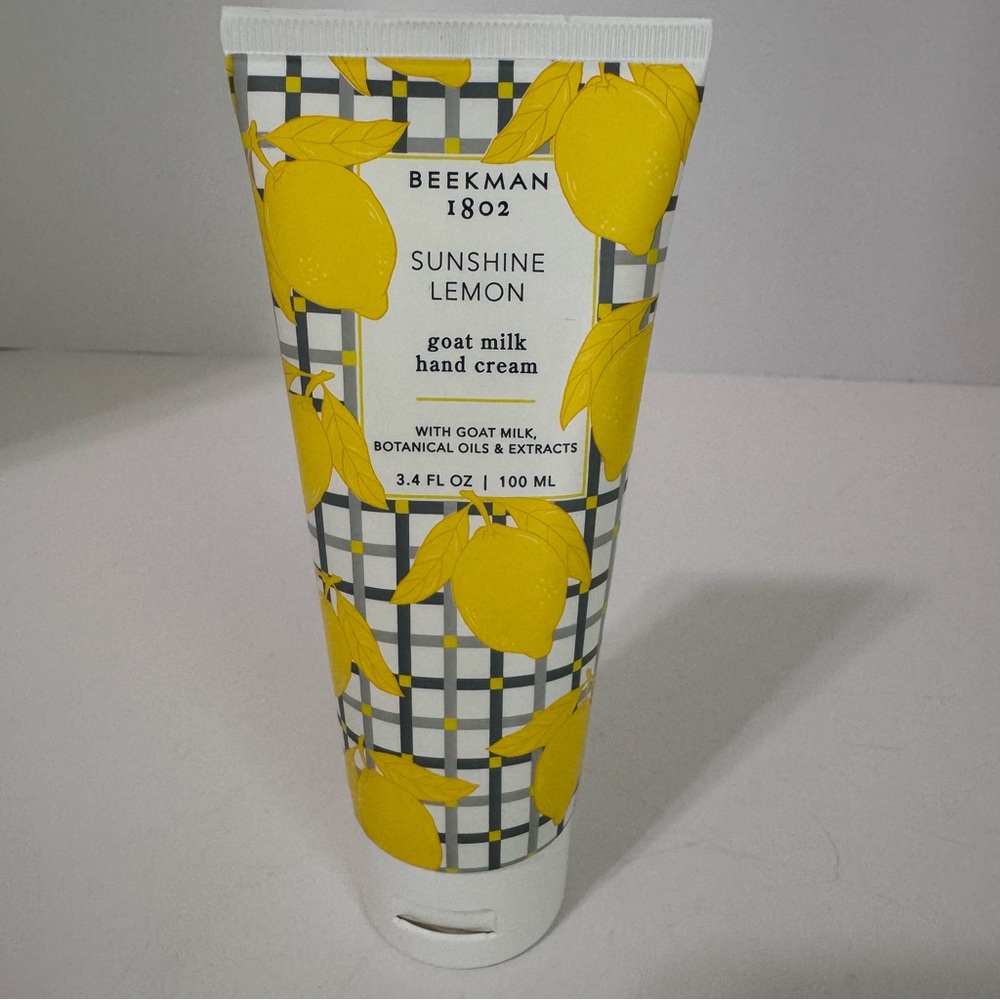 Beekman 1802 Sunshine Lemon Goat Milk Hand Cream 3.4 oz Full Size NWT Sealed